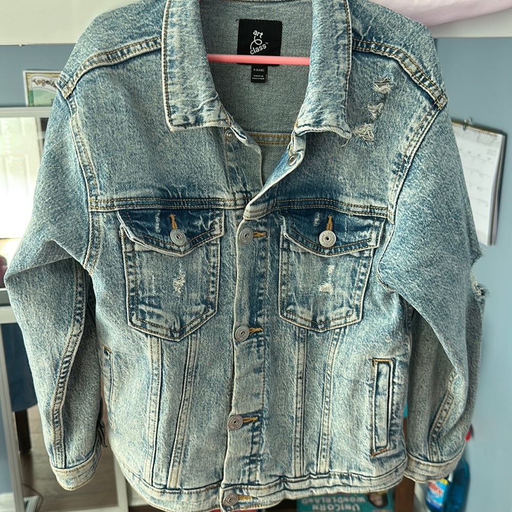 Girls distressed Jean Jacket